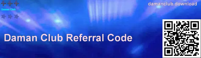 Daman Club invite code page visual
